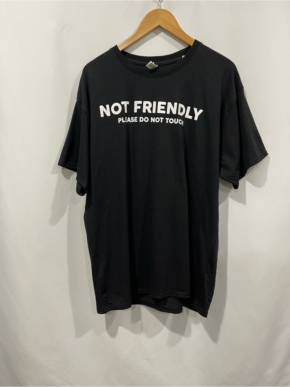 "Not Friendly"  Attitude Black Tee